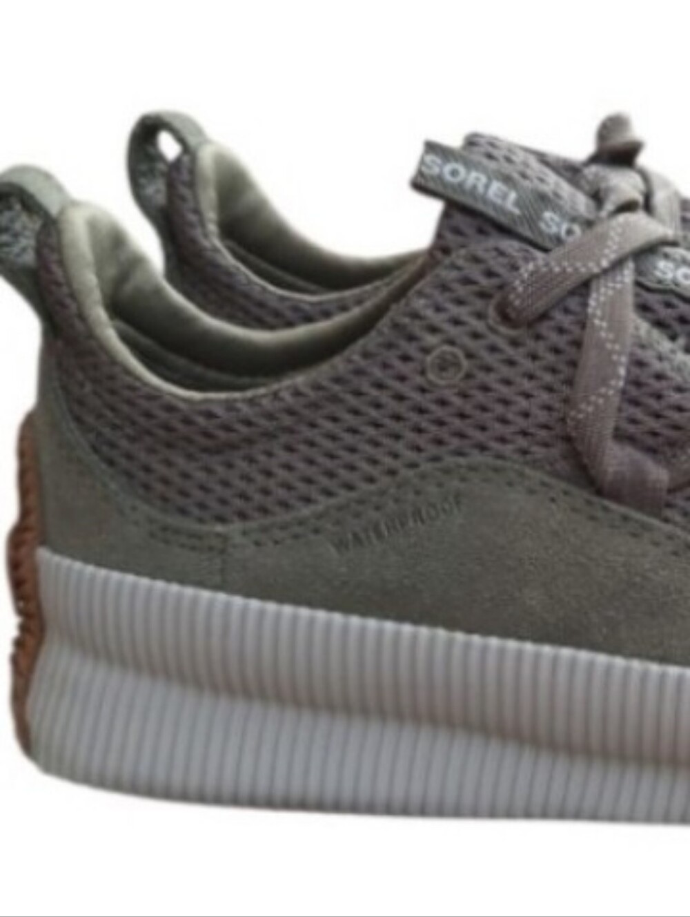 Sorel Waterproof Out About Hike Sage Olive Arm Green Sneaker Tennis Shoe Women 8 - Picture 6 of 10